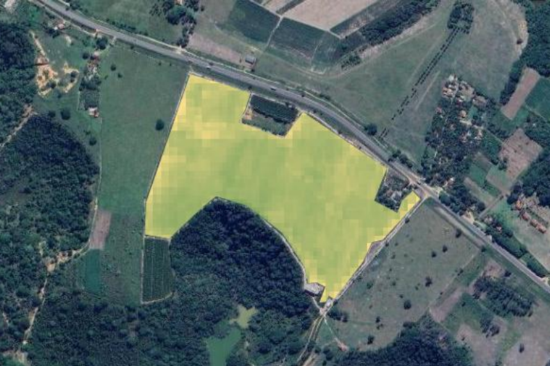 Monitoramento de uma lavoura de café com índice NDRE (Reprodução: Google Earth Engine)